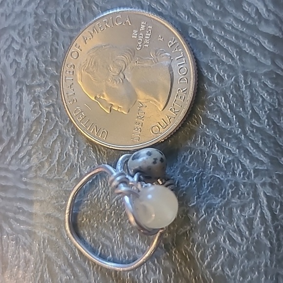 Handmade wire ring beaded - Picture 6 of 6